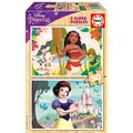 Puzzle drewniane 2x50 Vaiana Królewna Śnieżka