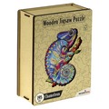 Puzzle drewniane / kolorowe 195 el. - Kameleon