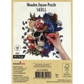 Puzzle drewniane / kolorowe 232 el. - Czaszka