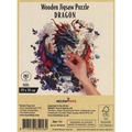 Puzzle drewniane / kolorowe 287 el. - Smok