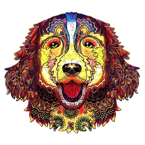 Puzzle drewniane / kolorowe - Berneński pies pasterski