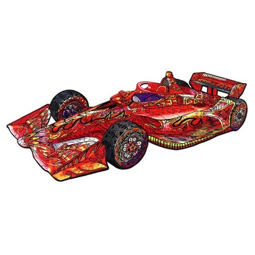 Puzzle drewniane / kolorowe - Formuła 1