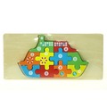 Puzzle drewniane Statek