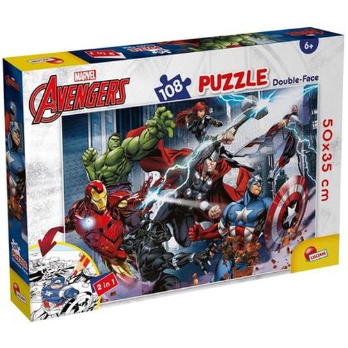 Puzzle dwustronne 108 Marvel Avengers