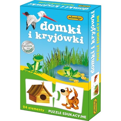 Puzzle Eduk. Domki i Kryjówki ADAMIGO 