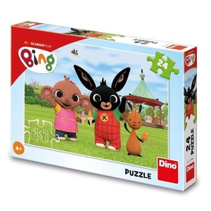 Puzzle Królik Bing i przyjaciele na lodach 24el