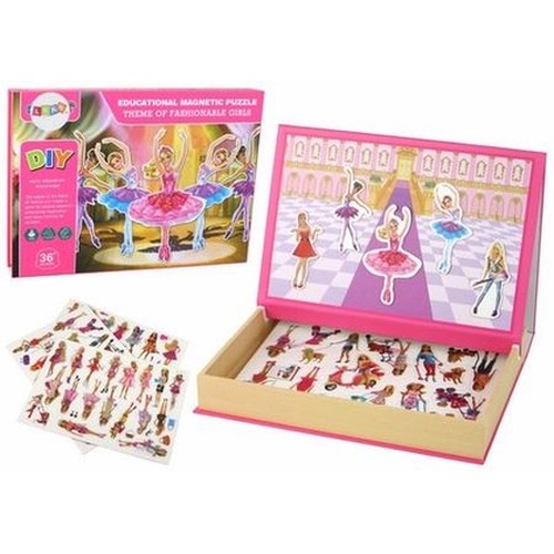 Puzzle magnetyczne z motywem lalki