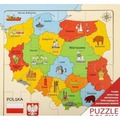 Puzzle Mapa drewniane 25x25cm