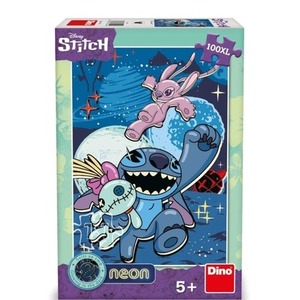 Puzzle neonowe 100 Lilo i Stitch świecące kontury