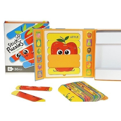Puzzle paski - Owoce 36el