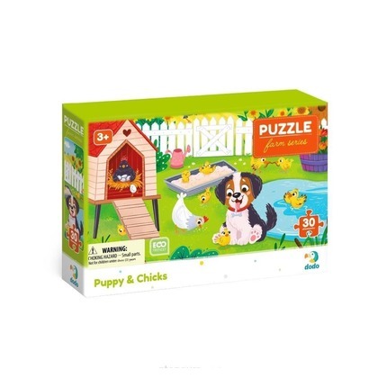 Puzzle Pies i kurczaki 30el