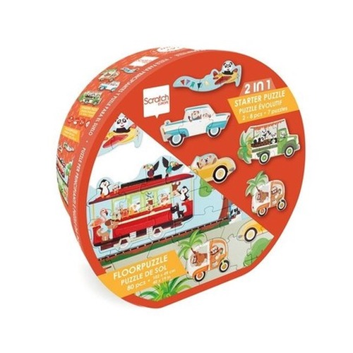 Puzzle podłogowe i pierwsze puzzle 2w1 Miasto