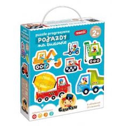Puzzle progresywne Pojazdy na budowie