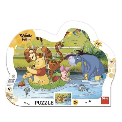 Puzzle ramkowe Kubuś Puchatek Na rejsie 25el