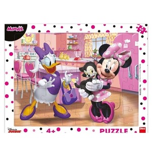 Puzzle ramkowe Myszka Minnie i Daisy 40el