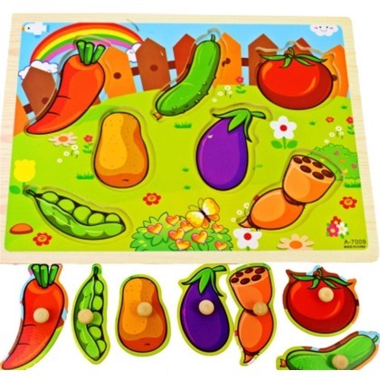 Puzzle warzywa na ogródku