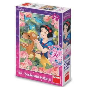 Puzzle z diamencikami Królewna Śnieżka 200el