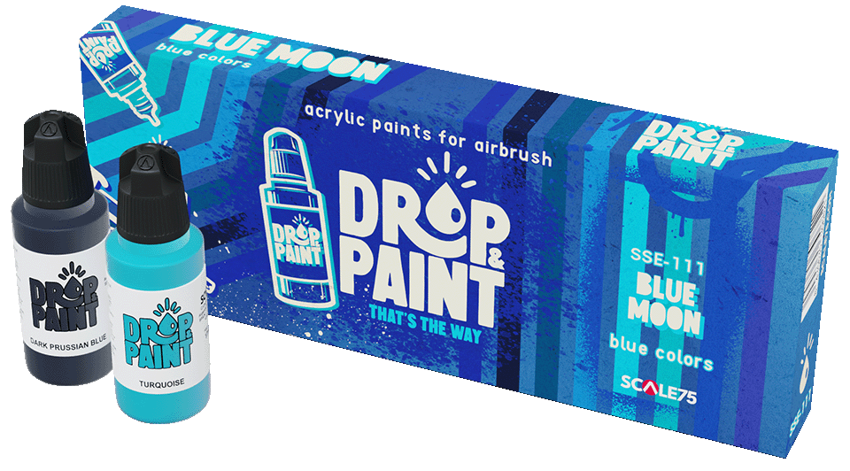 Scale 75: Drop Paint - Blue Moon