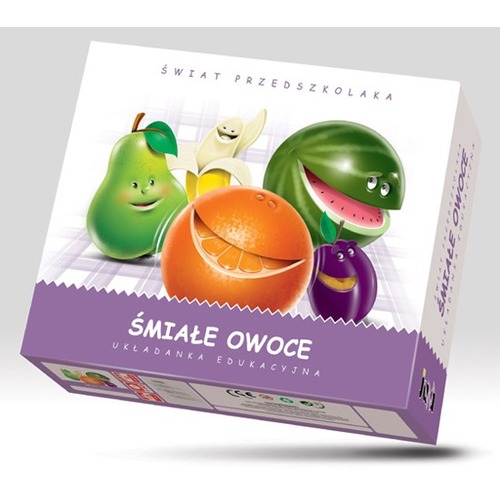 Śmiałe owoce - układanka edukacyjna