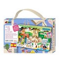 Stwórz pejzaż miejski Barcelona - puzzle drewniane