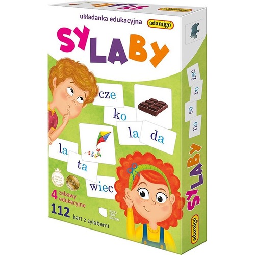 Sylaby układanka edukacyjna