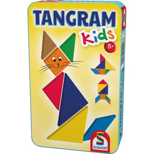 Tangram dla dzieci (w metalowej puszce)