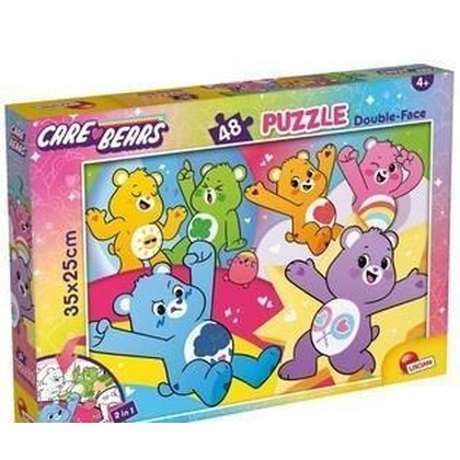 Troskliwe misie puzzle dwustronne m-plus 48el