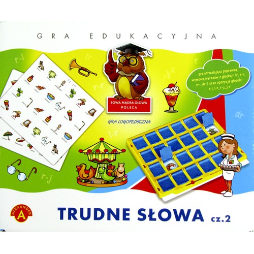 Trudne słowa - cz. 2 - gra logopedyczna