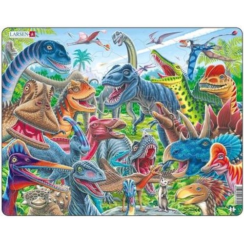 Układanka Szczęśliwe dinozaury Maxi