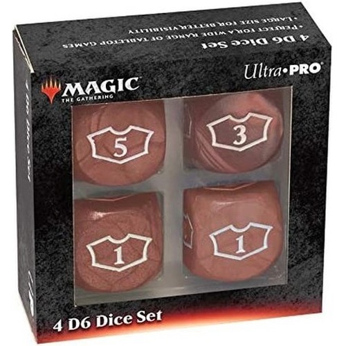 Ultra Pro: Magic the Gathering - Red Mana - 22 mm Deluxe Loyalty Dice Set