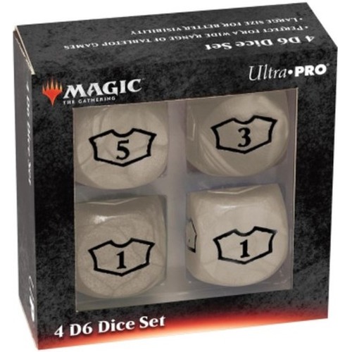 Ultra Pro: Magic the Gathering - White Mana - 22 mm Deluxe Loyalty Dice Set