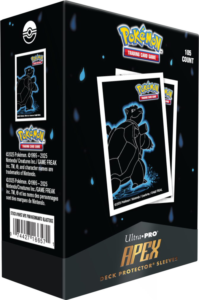 Ultra Pro: Pokemon - Apex Deck Protector Sleeves - Neon Kanto - Blastoise