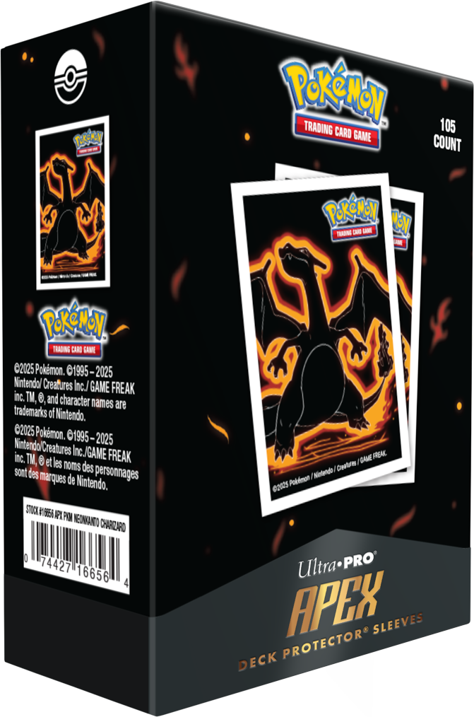 Ultra Pro: Pokemon - Apex Deck Protector Sleeves - Neon Kanto - Charizard
