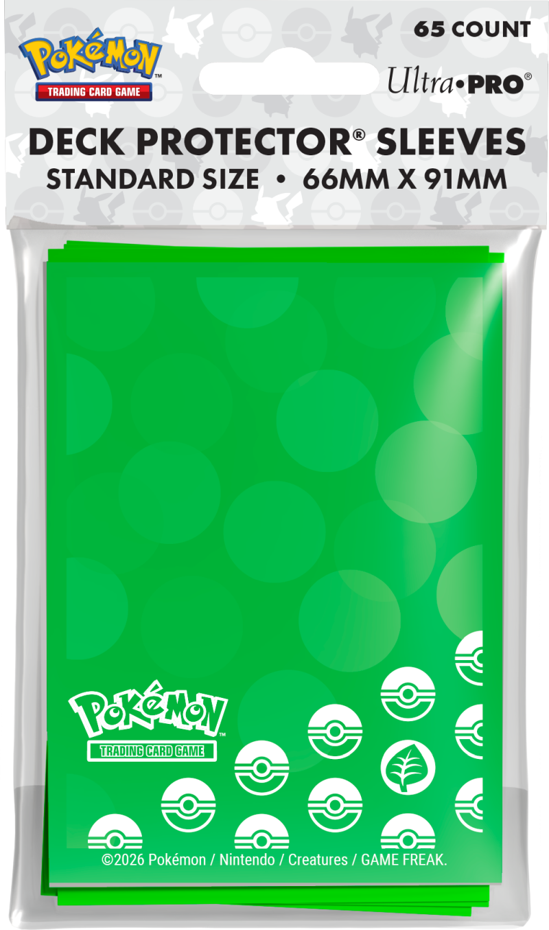 Ultra Pro: Pokemon - Deck Protector Sleeves - Energy - Grass Type (65 szt.)