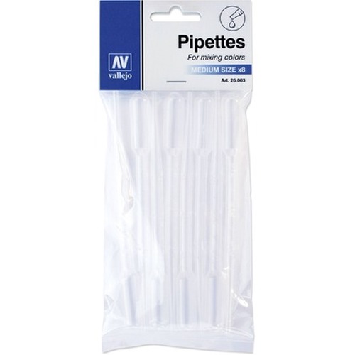 Vallejo: 26.003 - Accessories - Pipettes Medium Size (8x3 ml)