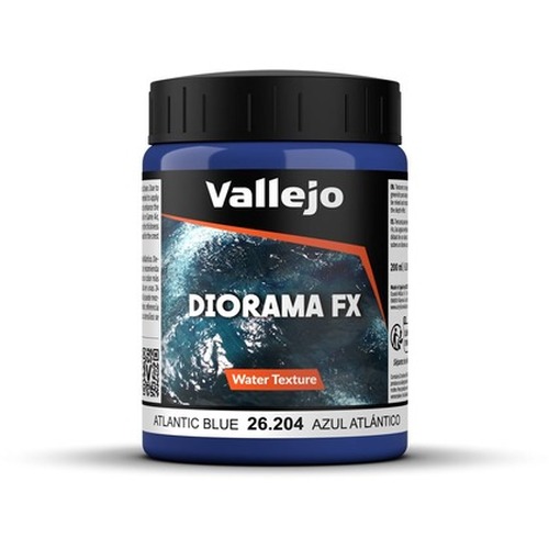 Vallejo: 26.204 - Diorama FX - Water Textures - Atlantic Blue (200 ml)