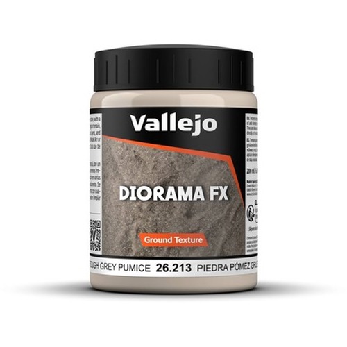 Vallejo: 26.213 - Diorama FX - Ground Textures - Grey Pumice (200 ml)