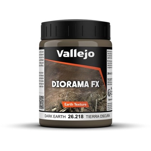 Vallejo: 26.218 - Diorama FX - Earth Textures - Dark Earth (200 ml)