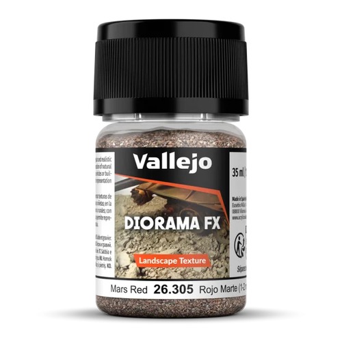 Vallejo: 26.305 - Diorama FX - Landscape Textures - Mars Red (1-2 mm)