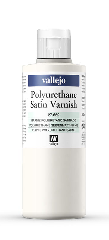 Vallejo: 27.652 - Satin Polyurethane Varnish (200 ml)