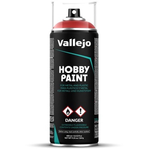 Vallejo: 28.016 - Hobby Paint Spray - Scarlet Red (400 ml)