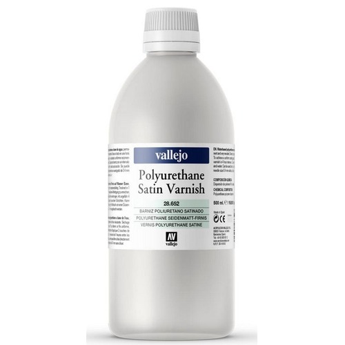 Vallejo: 28.652 - Satin Polyurethane Varnish (500 ml)