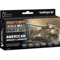 Vallejo: 70.203 - Model Color - WWII American Armour & Infantry (6 x 18 ml)