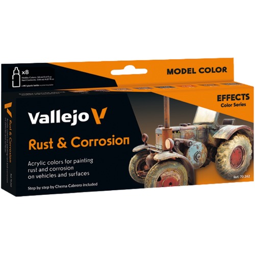 Vallejo: 70.262 - Model Color - Effects - Rust & Corrossion (8 x 18 ml)
