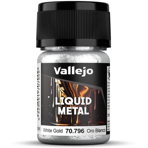 Vallejo: 70.796 - Liquid Metal - White Gold (35 ml)