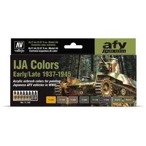 Vallejo: 71.160 - AFV - IJA Colors 1937-1945 (8x17 ml)