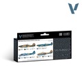 Vallejo: 71.163 - Model Air - Air War - RAF Colors - Desert Scheme & M.T.O. 1940-1945 (8x18 ml)