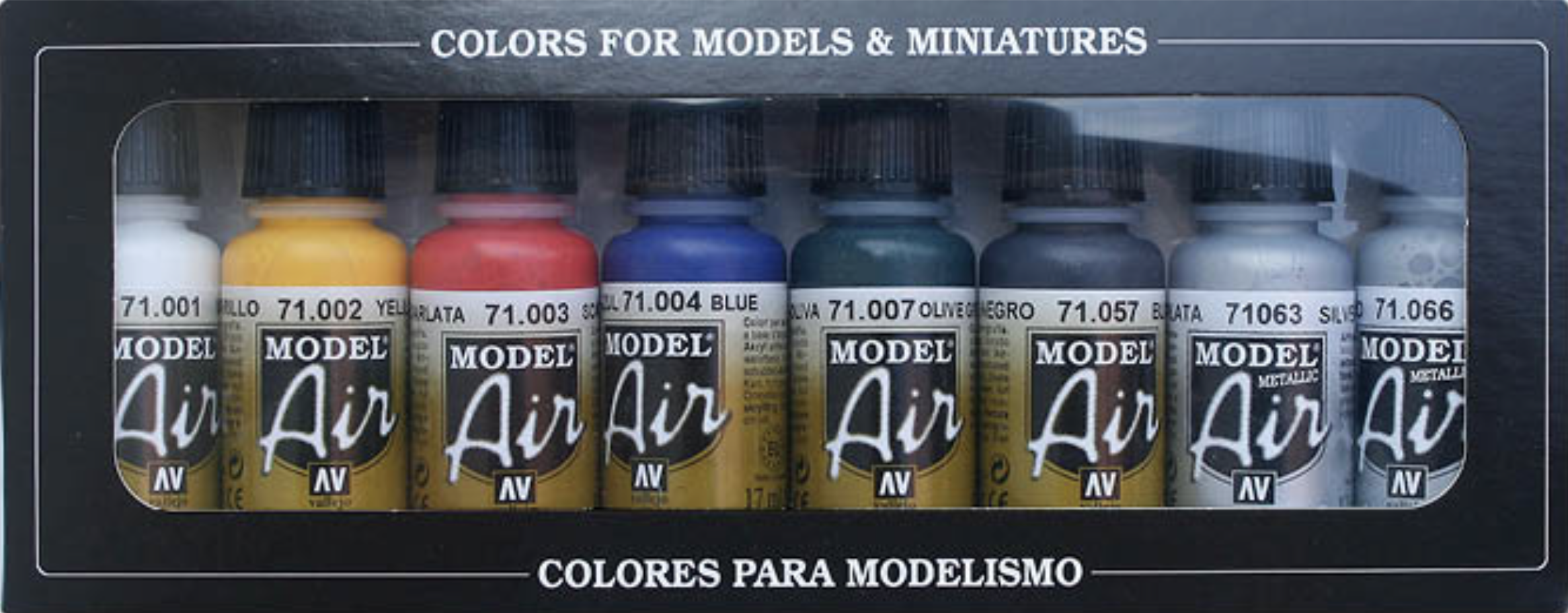 Vallejo: 71.174 - Model Air - Basic Colors (8x17 ml)