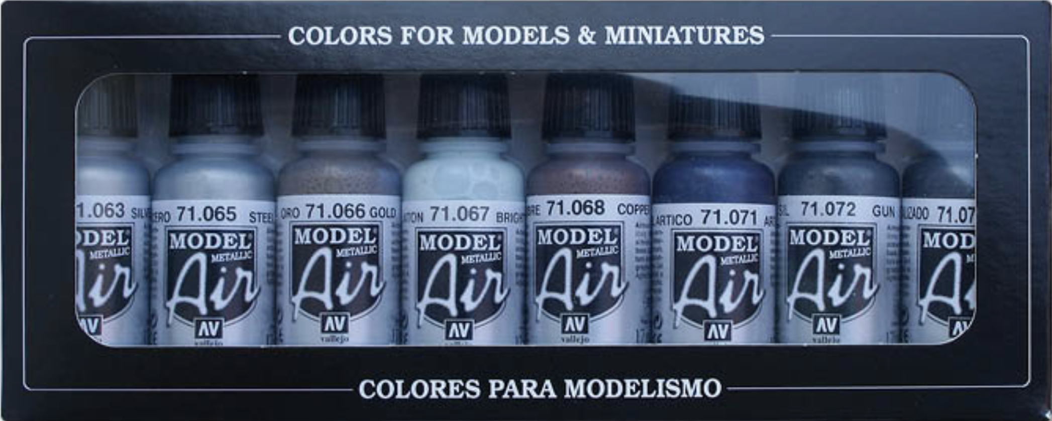 Vallejo: 71.176 - Model Air - Metallic Colors (8x17 ml)