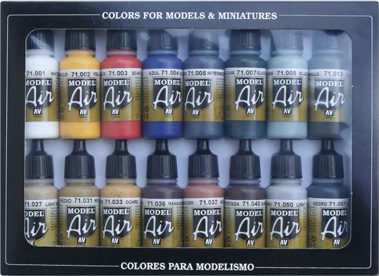 Vallejo: 71.178 - Model Air - Basic Colors (16x17 ml)